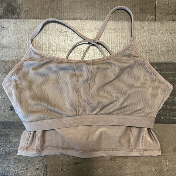 Athleta Tan Seamless Sports Bra size medium - Picture 5 of 11
